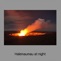 Halemaumau at night